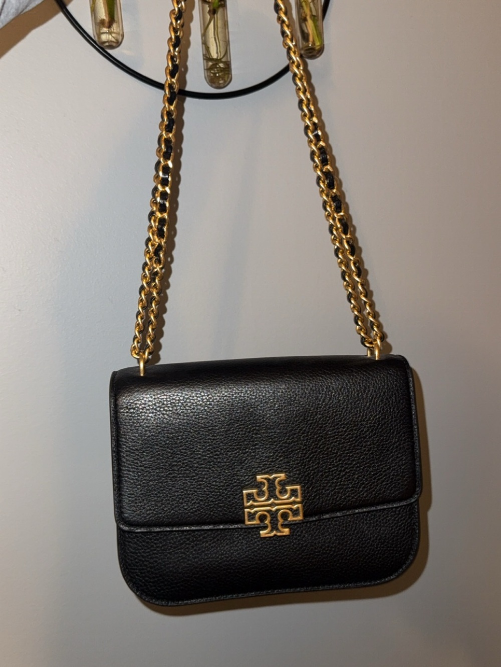 Tory Burch Black Fleming Chain Shoulder Bag
